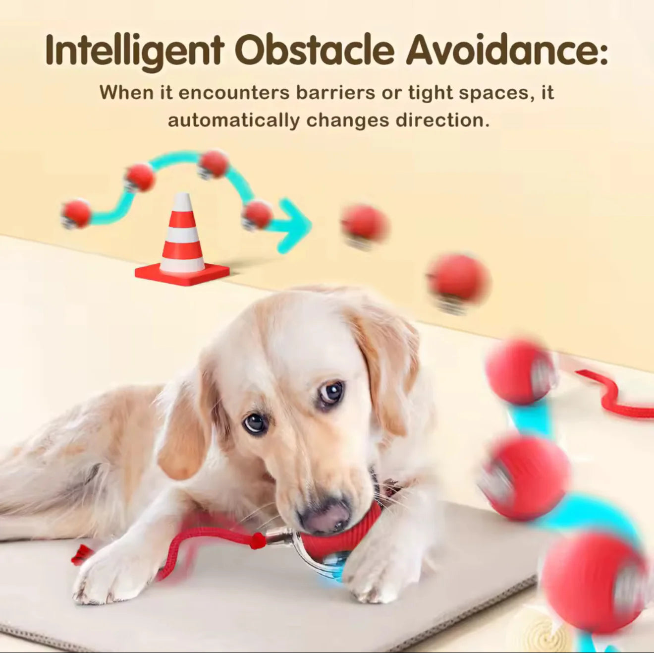 ✨HOT SALE 49% OFF✨🎄50K+;Cat&Dog toy ball cat&dog toy electric moving ball toy