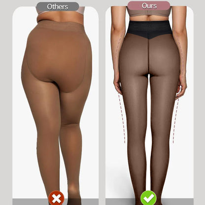 🎄 New Compression Magic Leggings – Fleece-Lined Warmth from S to L❄️