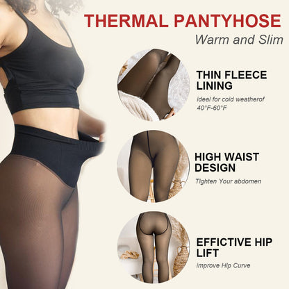 🎄 New Compression Magic Leggings – Fleece-Lined Warmth from S to L❄️