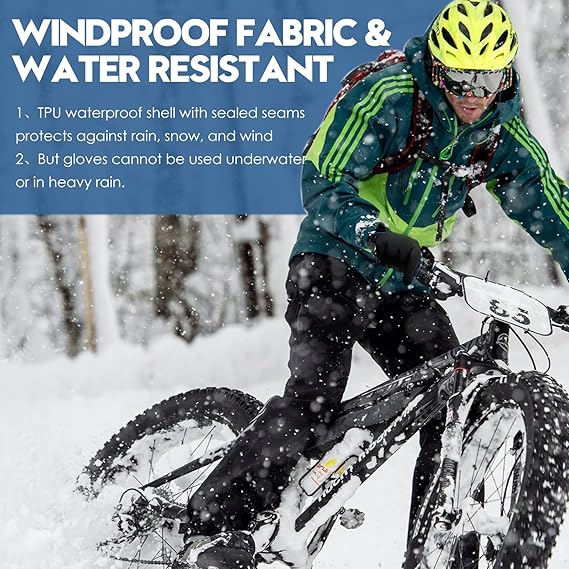 🔥Last Day-Buy 1 Get 1 Free! 🎁Windproof Winter Gloves Touchscreen Gloves Thermal Warm Gloves for Men and Women