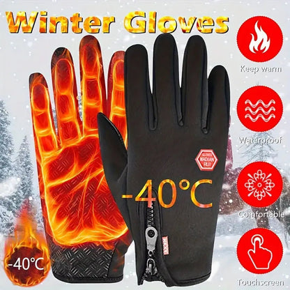 🔥Last Day-Buy 1 Get 1 Free! 🎁Windproof Winter Gloves Touchscreen Gloves Thermal Warm Gloves for Men and Women